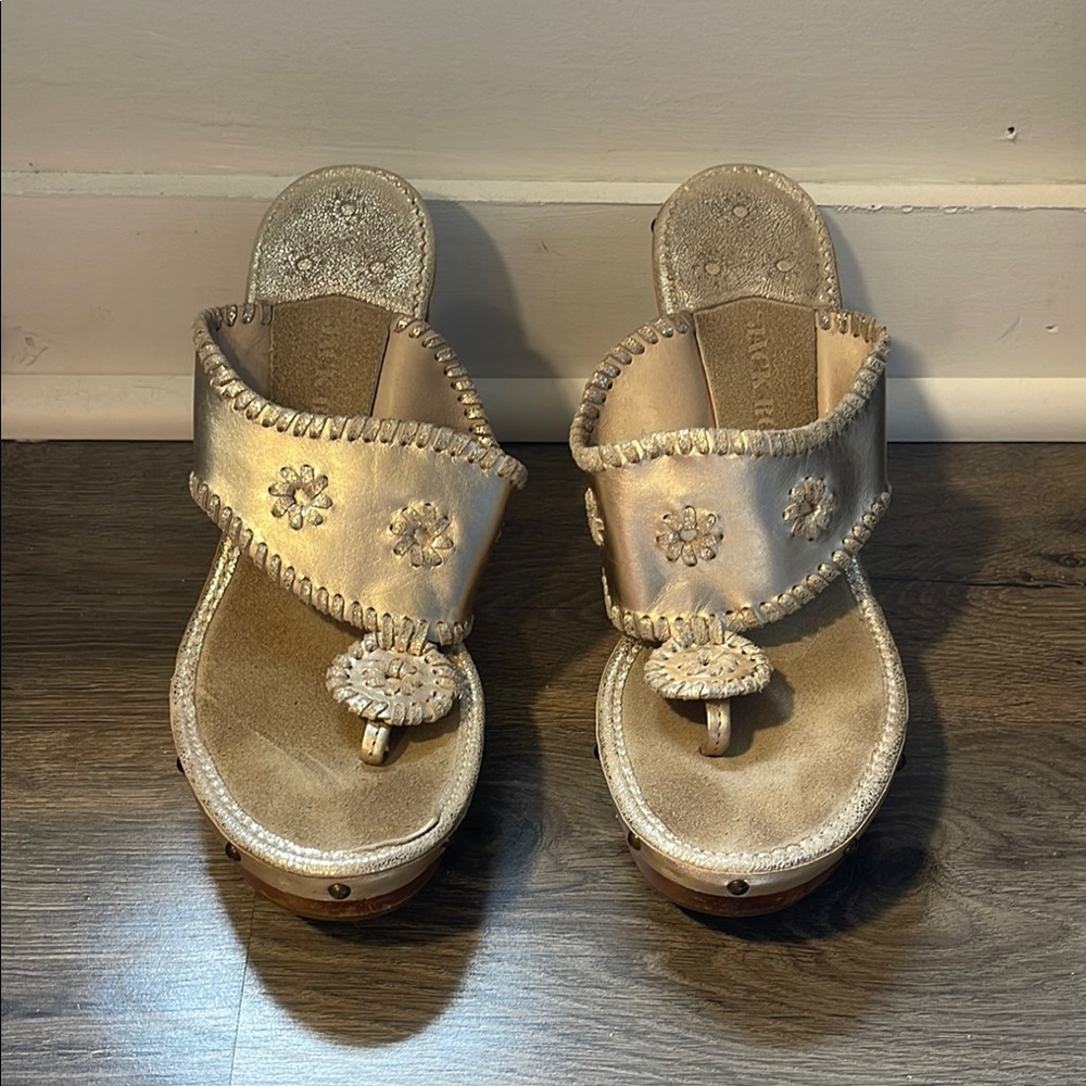Jack Rodger’s gold heels